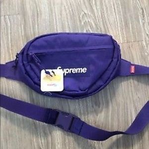 purple supreme fanny pack